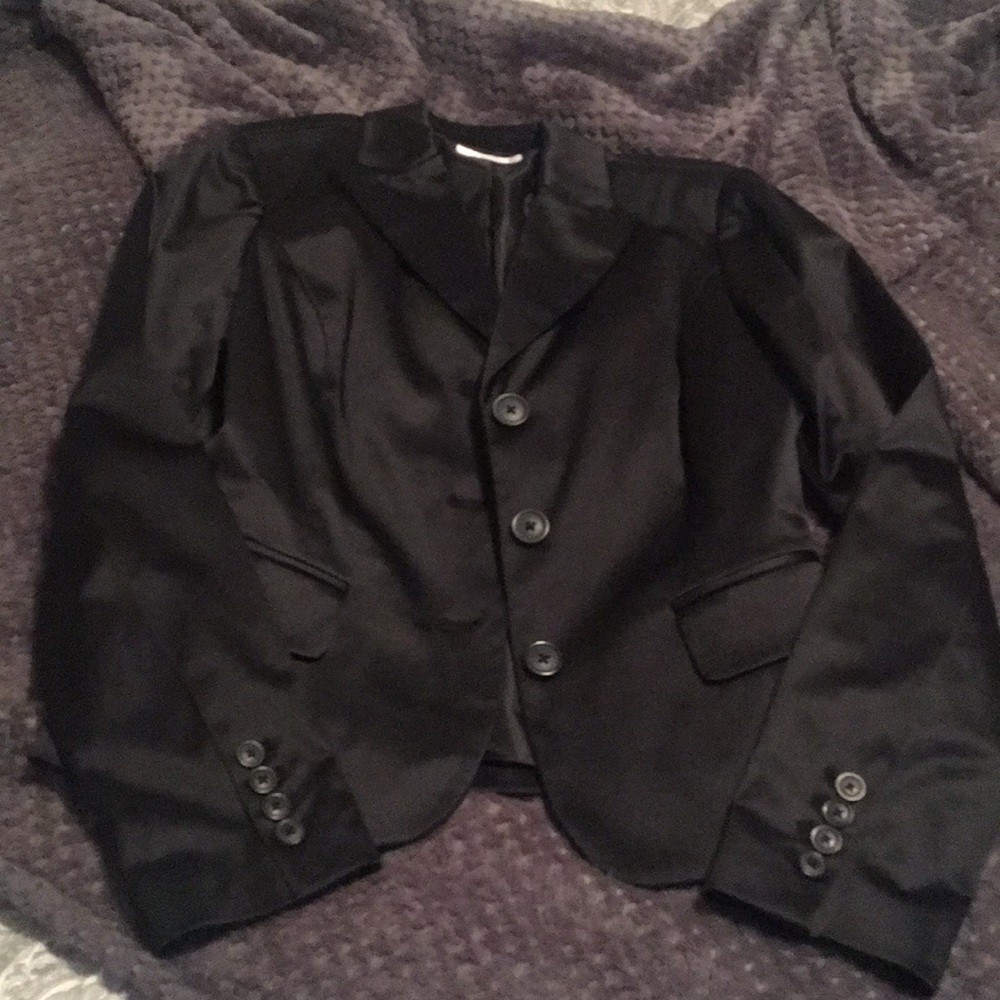 Black sateen jacket
